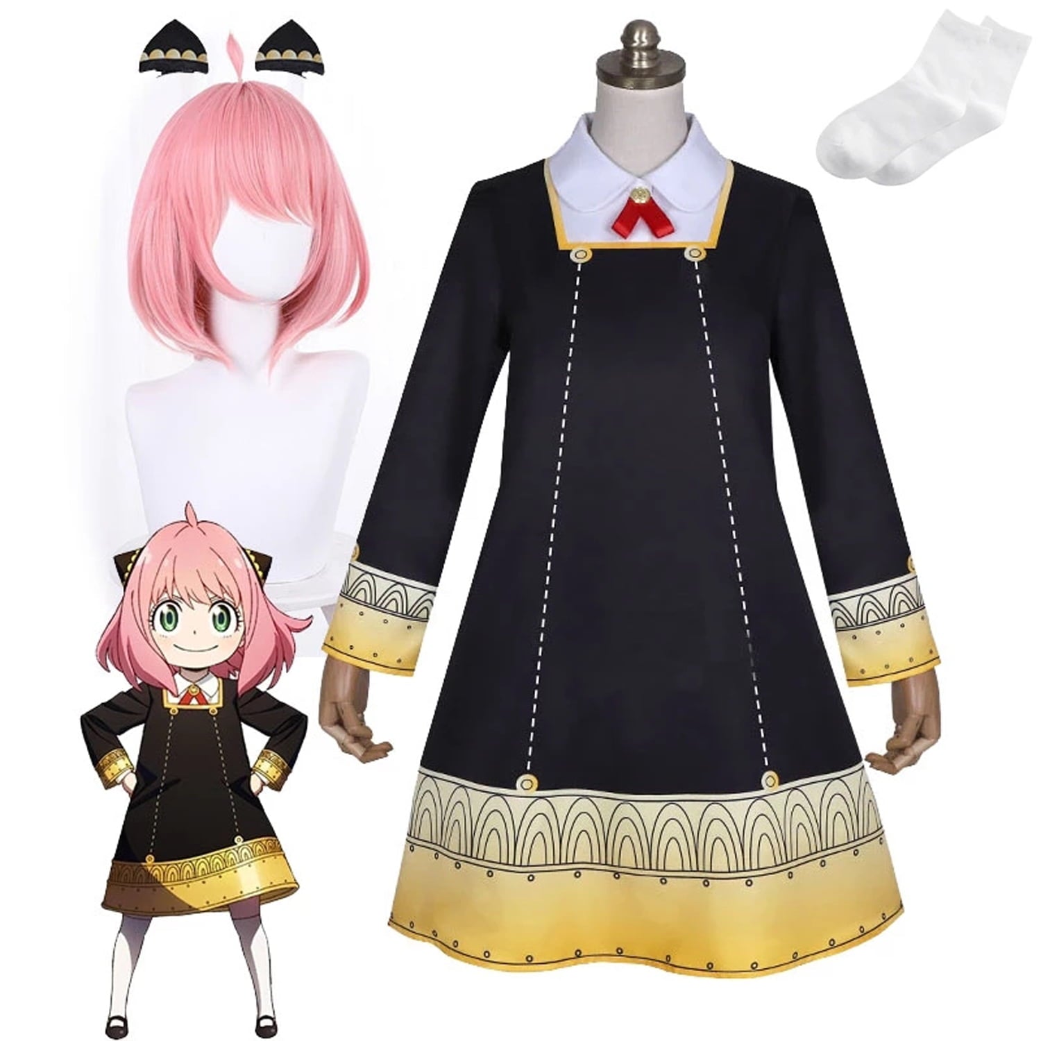 Anya Forger Cosplay Costume | SPY X FAMILY Anime | Crunchyroll