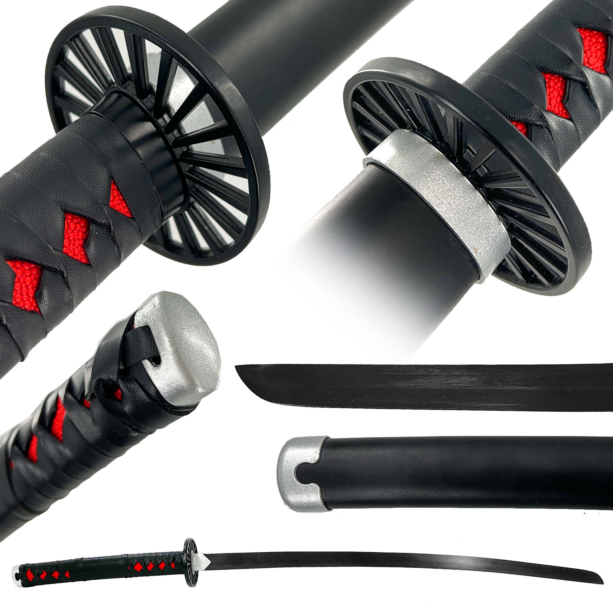Demon slayer Tanjiro Kamado Nichirin Blade Black Katana Sword-0