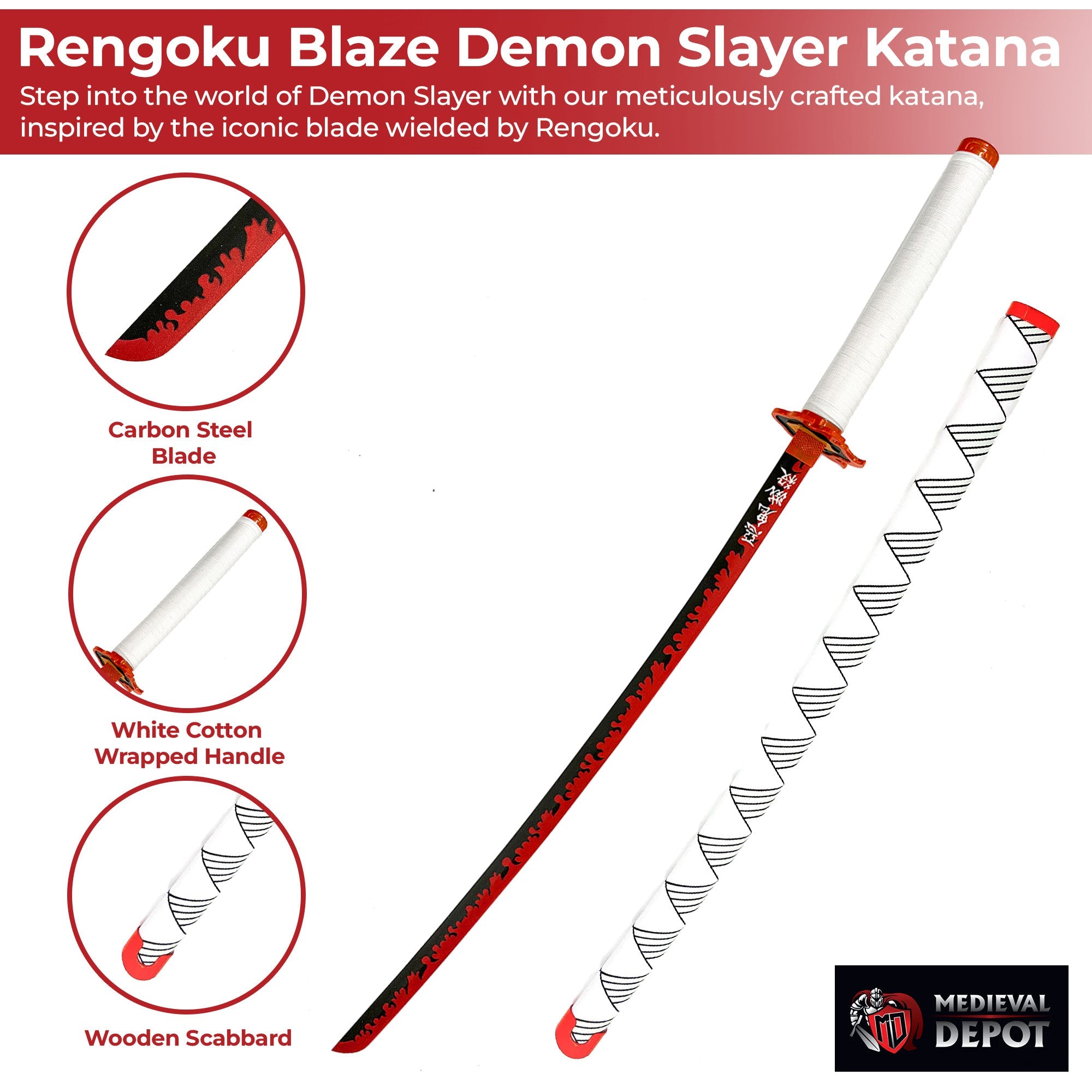 Rengoku Blaze Demon Slayer Katana-2