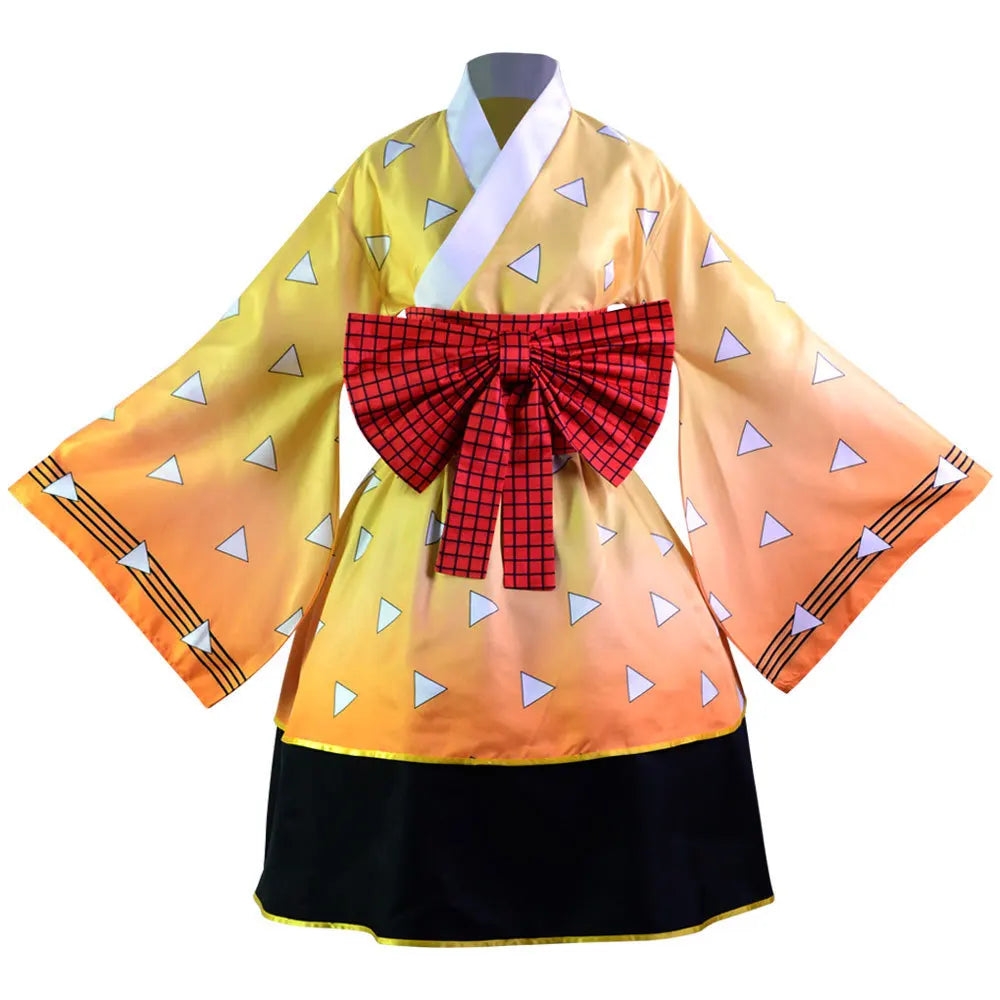 Inosuke, Tanjiro, Zenitsu, Nezuko & Shinobu Cosplay Costume – Lolita Maid Dress | Crunchyroll