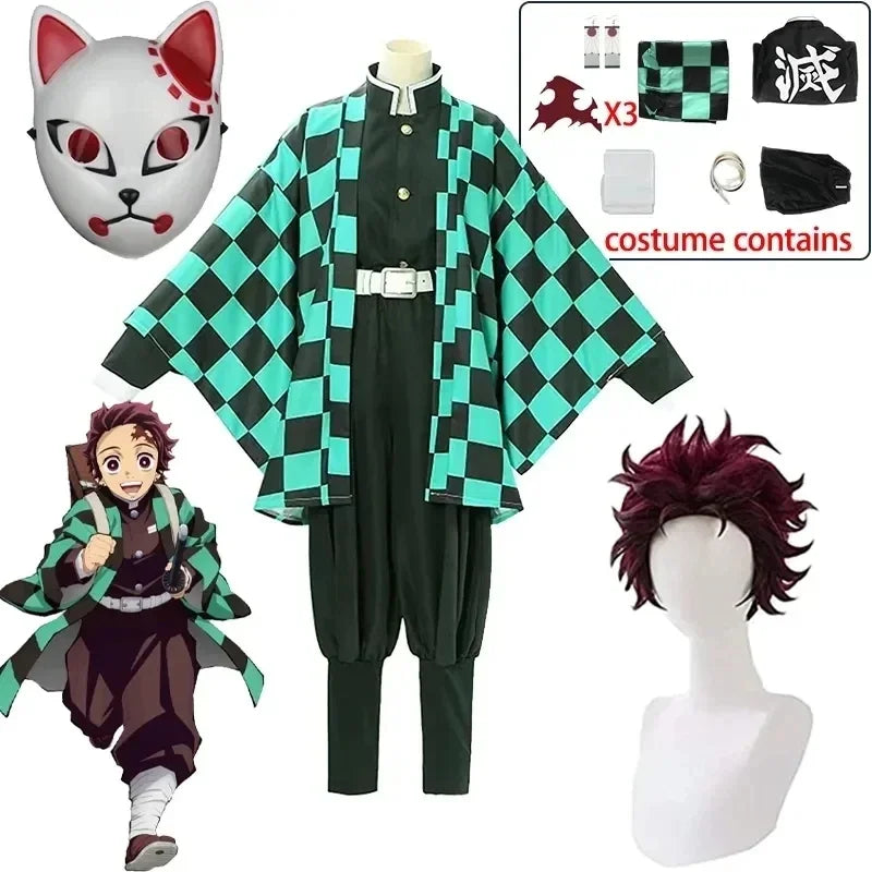 Tanjiro Cosplay Costume – Demon Slayer Kamado Tanjirou Outfit | Crunchyroll