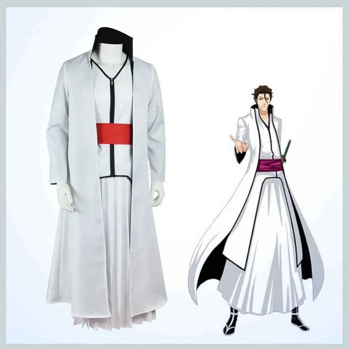 Aizen Sousuke Gotei 13 Captain Cosplay | Bleach Anime Merchandise| Crunchyroll