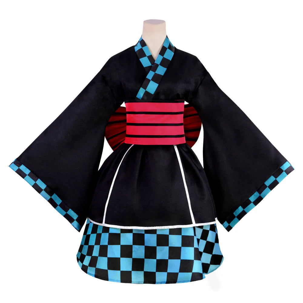 Inosuke, Tanjiro, Zenitsu, Nezuko & Shinobu Cosplay Costume – Lolita Maid Dress | Crunchyroll