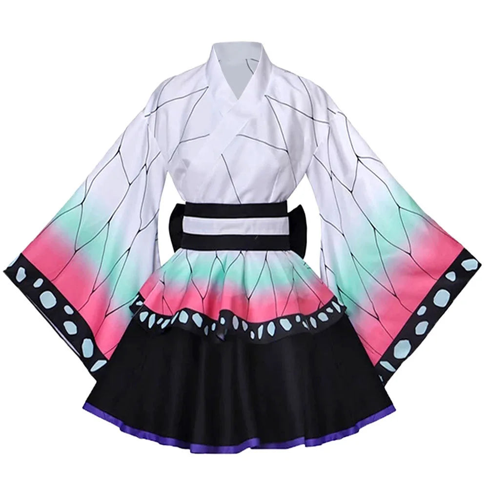 Inosuke, Tanjiro, Zenitsu, Nezuko & Shinobu Cosplay Costume – Lolita Maid Dress | Crunchyroll