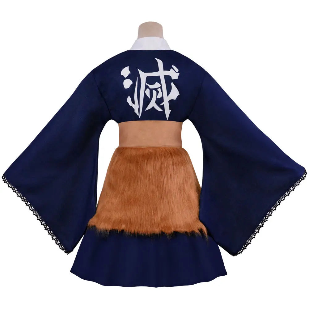 Inosuke, Tanjiro, Zenitsu, Nezuko & Shinobu Cosplay Costume – Lolita Maid Dress | Crunchyroll