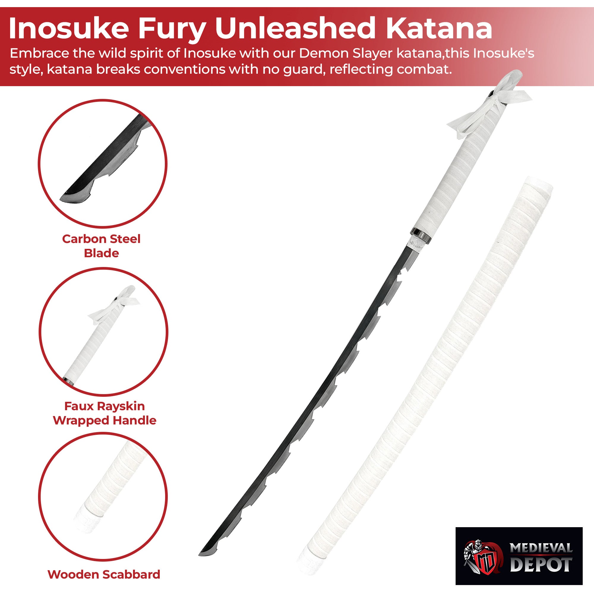 Inosuke Fury Unleashed Demon Slayer Katana-2