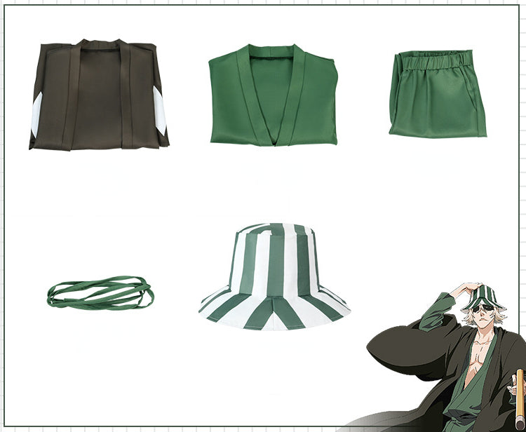 Kisuke Urahara Cosplay Costume | Bleach Anime Merchandise | Crunchyroll