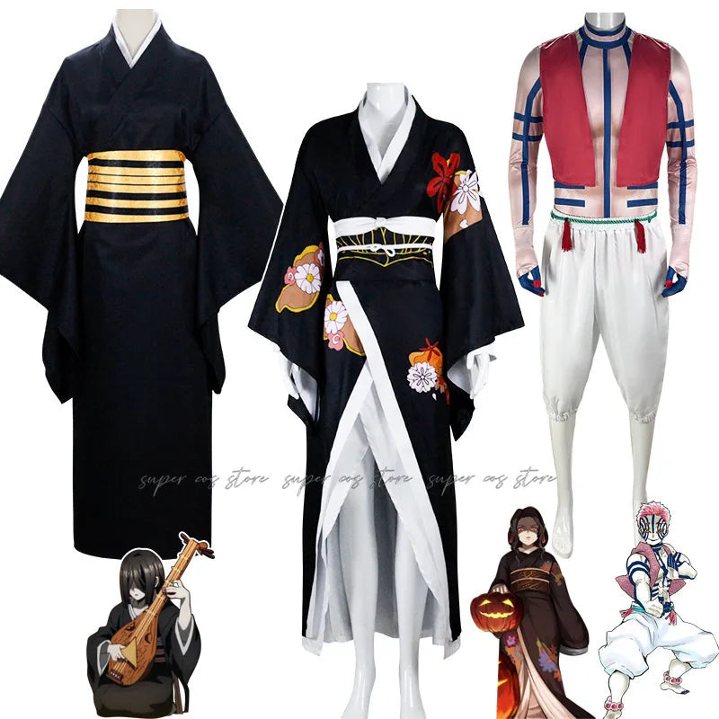 Demon Slayer Akaza Cosplay Costume | Anime Merchandise l Crunchyroll