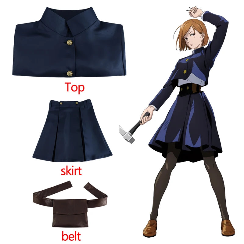 Nobara Kugisaki Cosplay Costume Uniform | Jujutsu Kaisen Anime | Crunchyroll