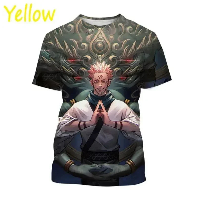 Gojo Satoru, Itadori Yuji & Sukuna 3D Print T-Shirt – Jujutsu Kaisen Anime Streetwear | Crunchyroll
