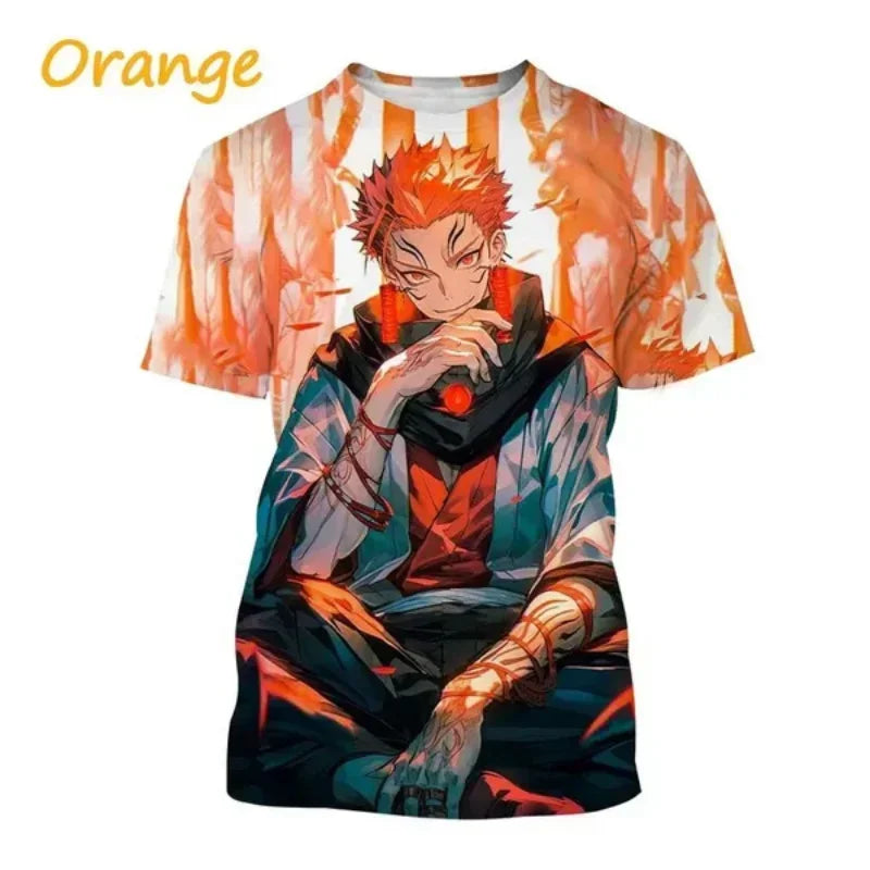 Gojo Satoru, Itadori Yuji & Sukuna 3D Print T-Shirt – Jujutsu Kaisen Anime Streetwear | Crunchyroll