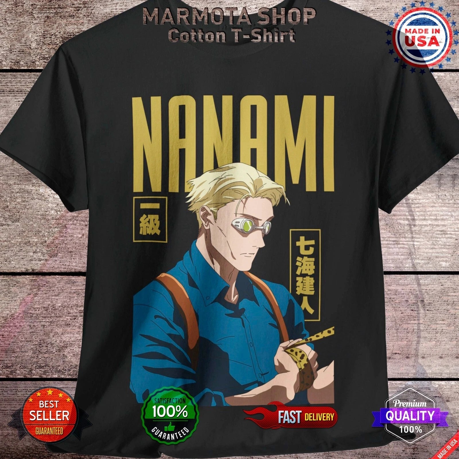 Nanami T-Shirt – Jujutsu Kaisen Anime Graphic Tee | Crunchyroll