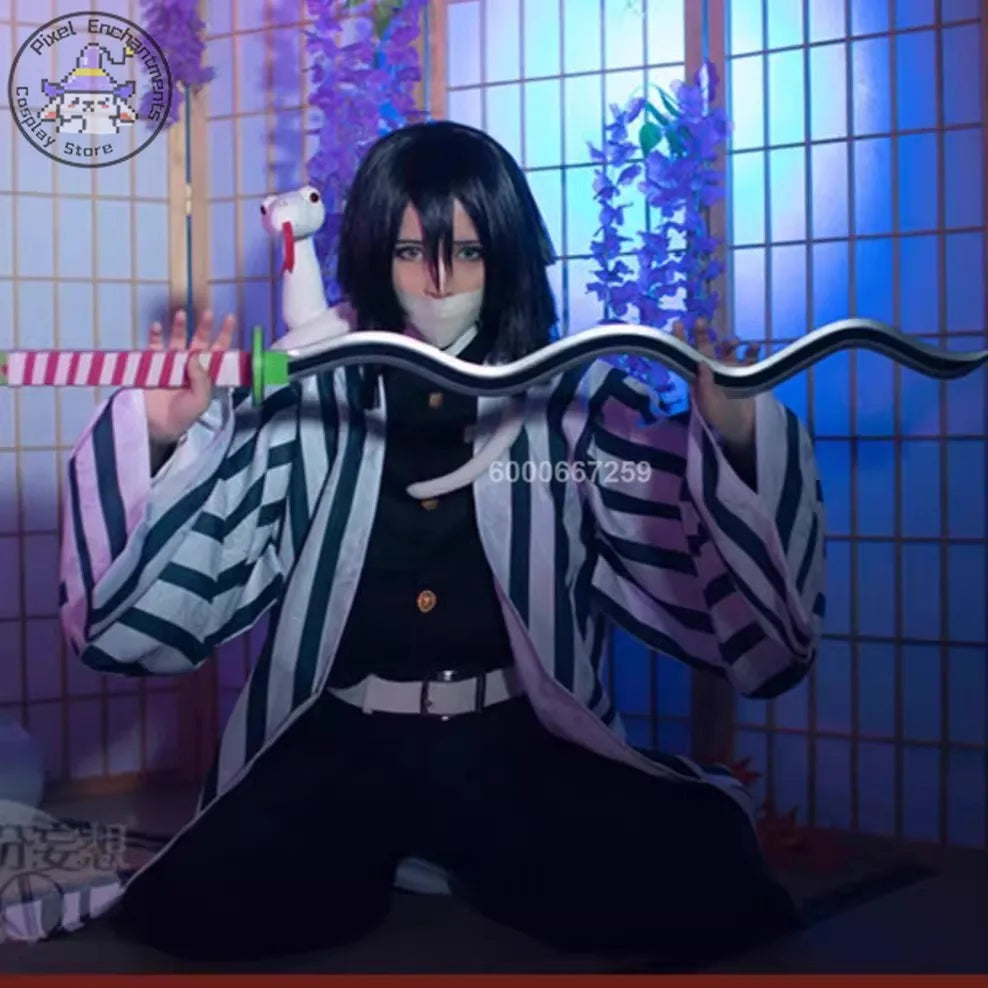 Demon Slayer Iguro Obanai Cosplay Costume | Anime Merchandise l Crunchyroll