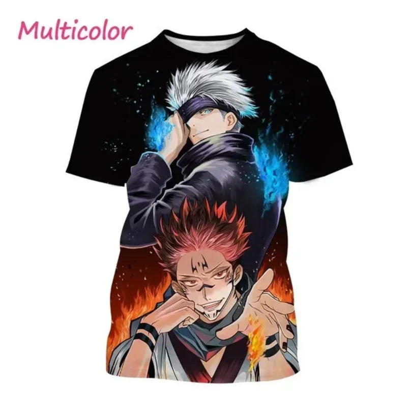 Gojo Satoru, Itadori Yuji & Sukuna 3D Print T-Shirt – Jujutsu Kaisen Anime Streetwear | Crunchyroll