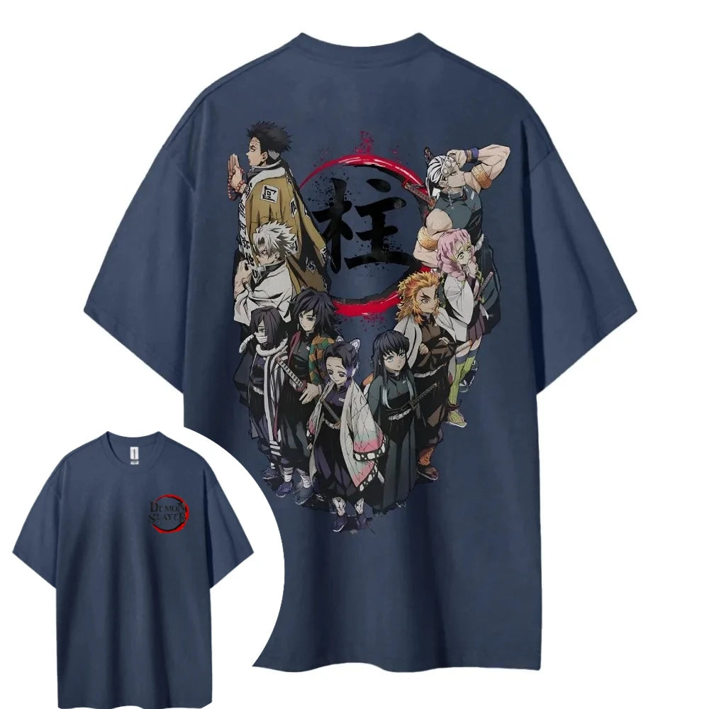 Demon Slayer T-Shirt – Official Bandai Short-Sleeve Unisex Anime Casual Top | Crunchyroll