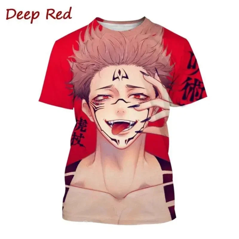 Gojo Satoru, Itadori Yuji & Sukuna 3D Print T-Shirt – Jujutsu Kaisen Anime Streetwear | Crunchyroll