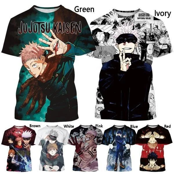 Jujutsu Kaisen 3D Printed T-Shirt – Official Anime Streetwear | Crunchyroll