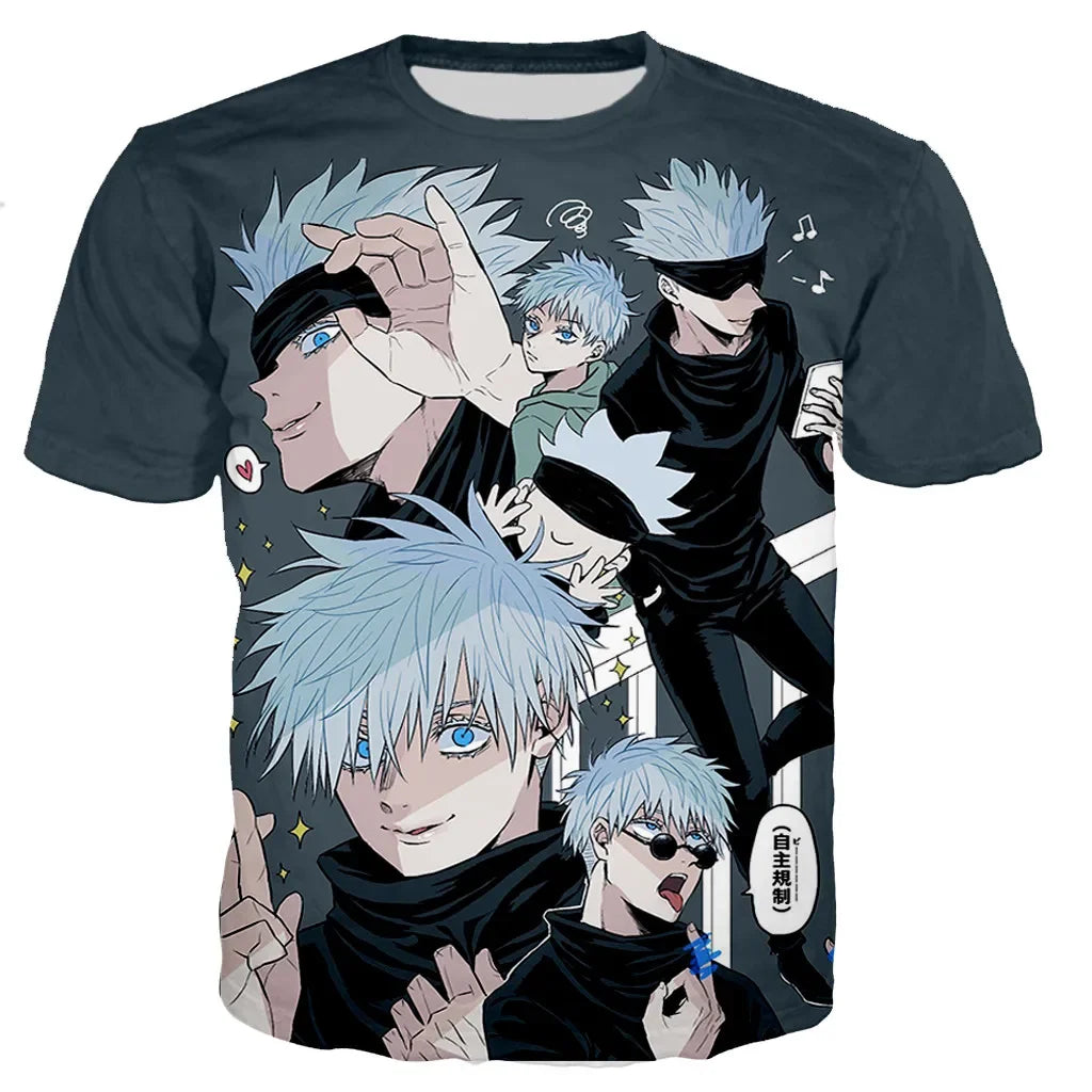 Gojo Satoru T-Shirt – Jujutsu Kaisen Anime Graphic Tee | Crunchyroll