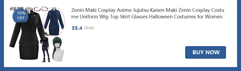 Maki Zenin Cosplay Costume | Jujutsu Kaisen Anime | Crunchyroll