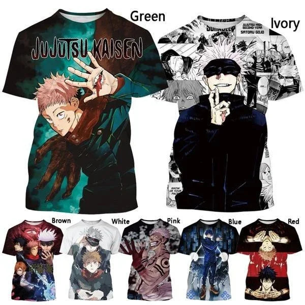 Jujutsu Kaisen 3D Printed T-Shirt – Official Anime Streetwear | Crunchyroll
