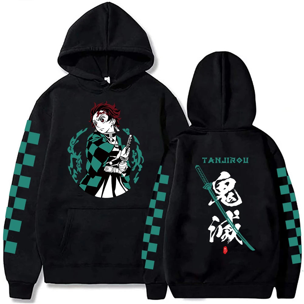 Demon Slayer Akaza's Hoodie for Men | Long Sleeve Anime Sweatshirt l Crunchyroll
