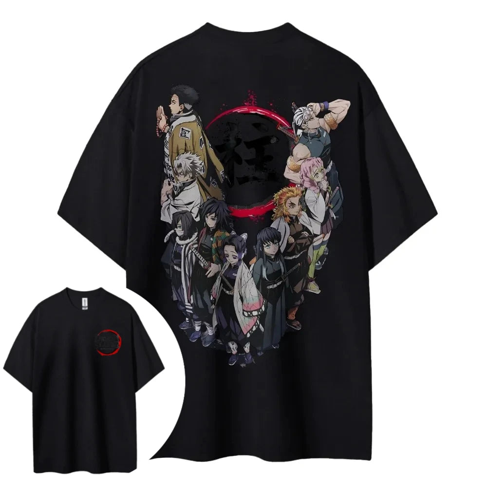 Demon Slayer T-Shirt – Official Bandai Short-Sleeve Unisex Anime Casual Top | Crunchyroll