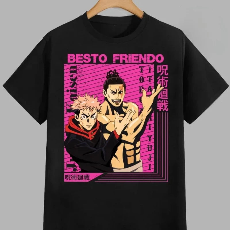 Itadori Yuji & Todo 'Besto Friendo' Shirt – Jujutsu Kaisen Anime T-Shirt | Crunchyroll