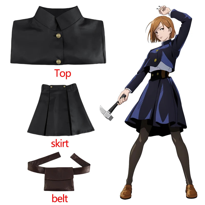 Nobara Kugisaki Cosplay Costume Uniform | Jujutsu Kaisen Anime | Crunchyroll