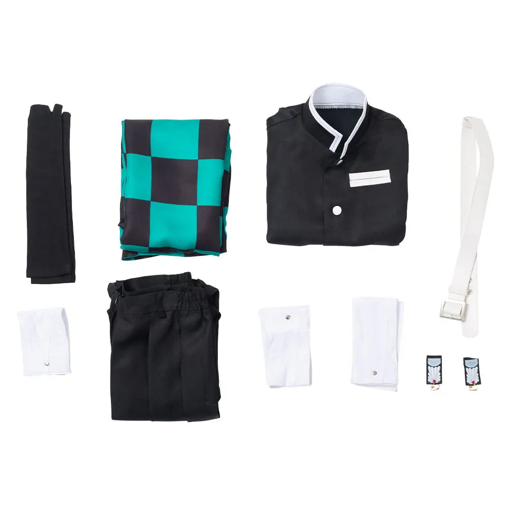 Kamado Tanjiro Cosplay Costume – Demon Slayer Anime Cosplay | Crunchyroll